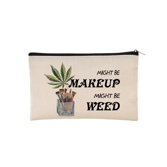Funny Cosmetics bag women with zipper NWOT - Picture 1 of 2